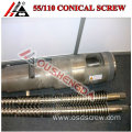 Full Covering 55/110mm Twin Conical Screw&Barrel/Cylinder for Plastic Extruder Machine